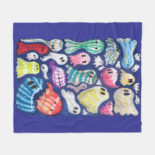 Inklusive Geister Fleecedecke (Vorderseite (Horizontal))