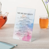 Inklusive Gemeinschaft für Fairness und Taucher Sockelschild (In SItu)