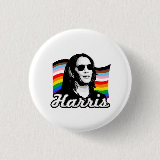 Inklusive Harris-Flagge Button (Vorderseite)