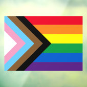 Inklusive Regenbogen Lgbtq Gay Diversity-Flagge Fensteraufkleber (Blatt 3)