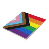 Inklusive Regenbogen Lgbtq Gay Diversity-Flagge Fliese (Seite)