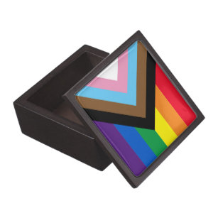 Inklusive Regenbogen Lgbtq Gay Diversity-Flagge Kiste