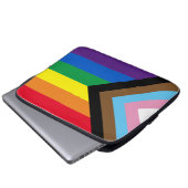 Inklusive Regenbogen Lgbtq Gay Diversity-Flagge Laptopschutzhülle (Vorne Knopf)