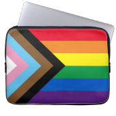 Inklusive Regenbogen Lgbtq Gay Diversity-Flagge Laptopschutzhülle (Vorderseite)