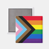 Inklusive Regenbogen Lgbtq Gay Diversity-Flagge Magnet (Vorderseite/Rückseite)