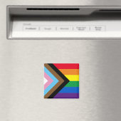 Inklusive Regenbogen Lgbtq Gay Diversity-Flagge Magnet (In Situ (Geschirrspüler))