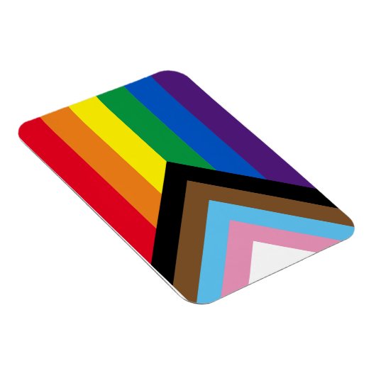 Inklusive Regenbogen Lgbtq Gay Diversity-Flagge Magnet (Rechte Seite)