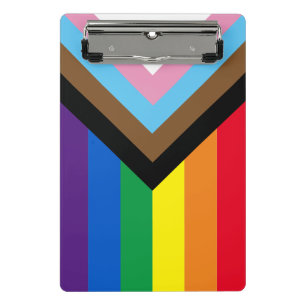 Inklusive Regenbogen Lgbtq Gay Diversity-Flagge Mini Klemmbrett
