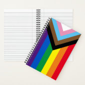 Inklusive Regenbogen Lgbtq Gay Diversity-Flagge Notizblock (Innen)