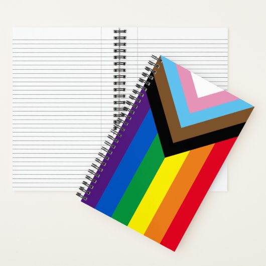 Inklusive Regenbogen Lgbtq Gay Diversity-Flagge Notizblock (Innen)