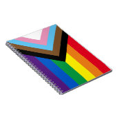 Inklusive Regenbogen Lgbtq Gay Diversity-Flagge Notizblock (Rechte Seite)