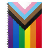 Inklusive Regenbogen Lgbtq Gay Diversity-Flagge Notizblock (Vorderseite)