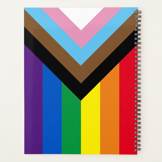 Inklusive Regenbogen Lgbtq Gay Diversity-Flagge Planer (Rückseite)