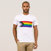 Inklusive Regenbogen Lgbtq Gay Diversity-Flagge T-Shirt (Vorne ganz)
