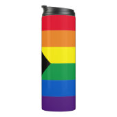 Inklusive Regenbogen Lgbtq Gay Diversity-Flagge Thermosbecher (Nach rechts gedreht)