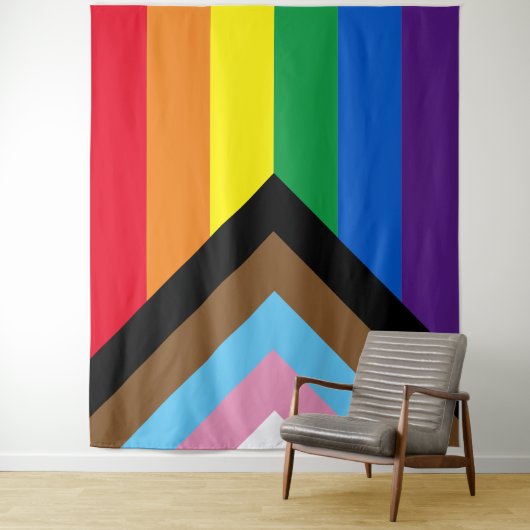 Inklusive Regenbogen Lgbtq Gay Diversity-Flagge Wandteppich (Beispiel)