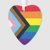 Inklusive Regenbogen Lgbtq Gay Pride Diversity Her Ornament (Vorderseite)