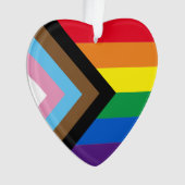 Inklusive Regenbogen Lgbtq Gay Pride Diversity Her Ornament (Vorderseite)