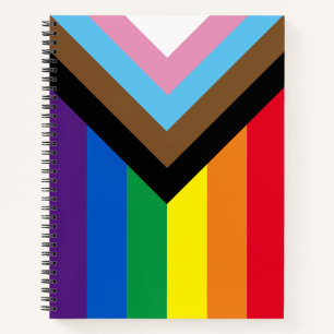 Inklusive Regenbogen-LGBTQ-Schwulen-Diversity-Flag Notizblock