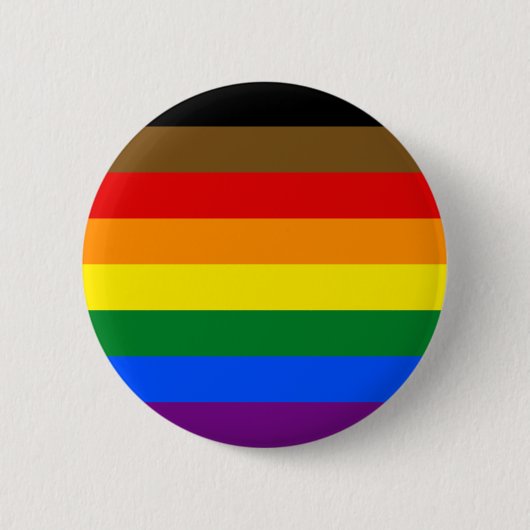 Inklusive Regenbogenflagge Geschlecht Diversity Pr Button (Vorderseite)