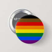 Inklusive Regenbogenflagge Geschlecht Diversity Pr Button (Vorne & Hinten)