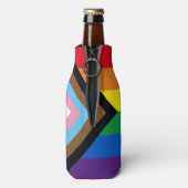 Inklusive Regenbogenflagge Lgbtq Gay Pride Flaschenkühler (Flasche Rückseite)