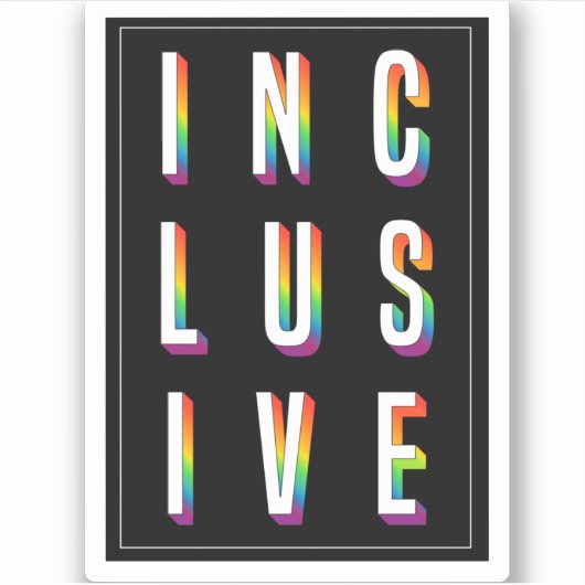 INKLUSIVE STICKER (Vorderseite)