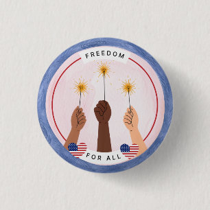 Inklusiver Amerikanische Unabhängigkeitstag - Frei Button
