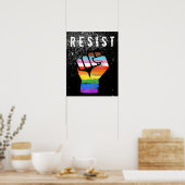 Inklusiver Progress Pride Fist Poster (Küche)