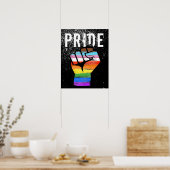 Inklusiver Progress Pride Fist Poster (Küche)