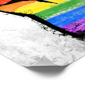 Inklusiver Progress Pride Fist Poster (Ecke)