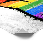 Inklusiver Progress Pride Fist Poster (Ecke)