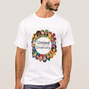 Inklusiver Unity-T - Shirt Vereint in Diversity