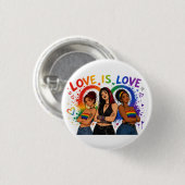 Inklusives Pride-Abzeichen Button (Vorne & Hinten)