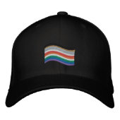 Inklusives Pride-Flag bestickt Baseball-Cap Bestickte Baseballkappe (Vorderseite)