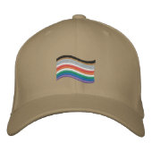 Inklusives Pride-Flag bestickt Baseball-Cap Bestickte Baseballkappe (Vorderseite)