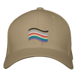 Inklusives Pride-Flag bestickt Baseball-Cap Bestickte Baseballkappe