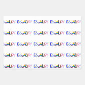 Inklusives Qualitätskennzeichen Geschenkpapier Set (Vorderseite 2)