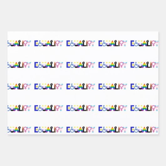 Inklusives Qualitätskennzeichen Geschenkpapier Set (Vorderseite 2)