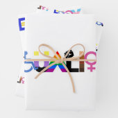 Inklusives Qualitätskennzeichen Geschenkpapier Set (Beispiel)