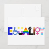 Inklusives Qualitätskennzeichen Postkarte (Vorne/Hinten)