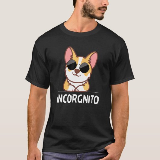 Inkognito Corgi Corgi T-Shirt (Vorderseite)