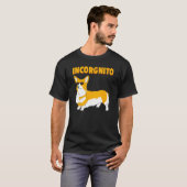 Inkognito Corgi Hund T-Shirt (Vorne ganz)