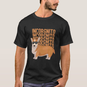 Inkognito Corgi mit Sonnenbrille Corgi-Outfit Cor T-Shirt
