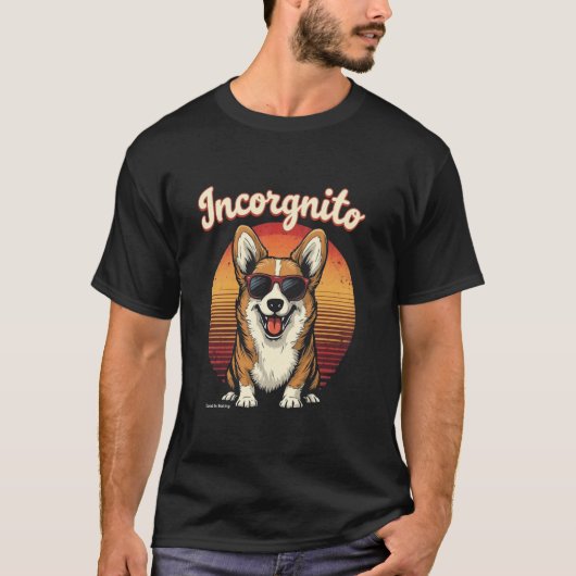 Inkognito Corgi T-Shirt (Vorderseite)