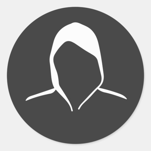 Inkognito-Modus Runder Aufkleber (Vorderseite)