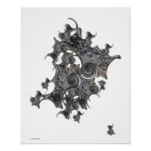 "Inkohärente Struktur", Glossy Poster (Vorderseite)