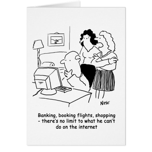 Inkompetenter Mensch am Computer (Vorne)