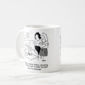 Inkompetenter Mensch am Computer Kaffeetasse (Vorderseite Links)