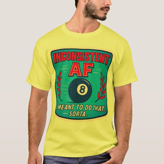 Inkonsistentes AF Billard T-Shirt (Vorderseite)